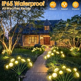 Solar Mushroom Garden Light for Outdoor Decoration – Single LED Stake Light in RGB or Warm White for Pathways