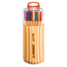 STABILO point 88 - Estuche premium Zebrui con 20 colores