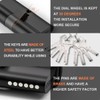 Bwintech 90 mm (45T/45) Black Zinc Alloy Euro Cylinder Lock,