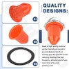 30 Pcs Fire Sprinkler Covers With Magnet Orange for Ceilings
