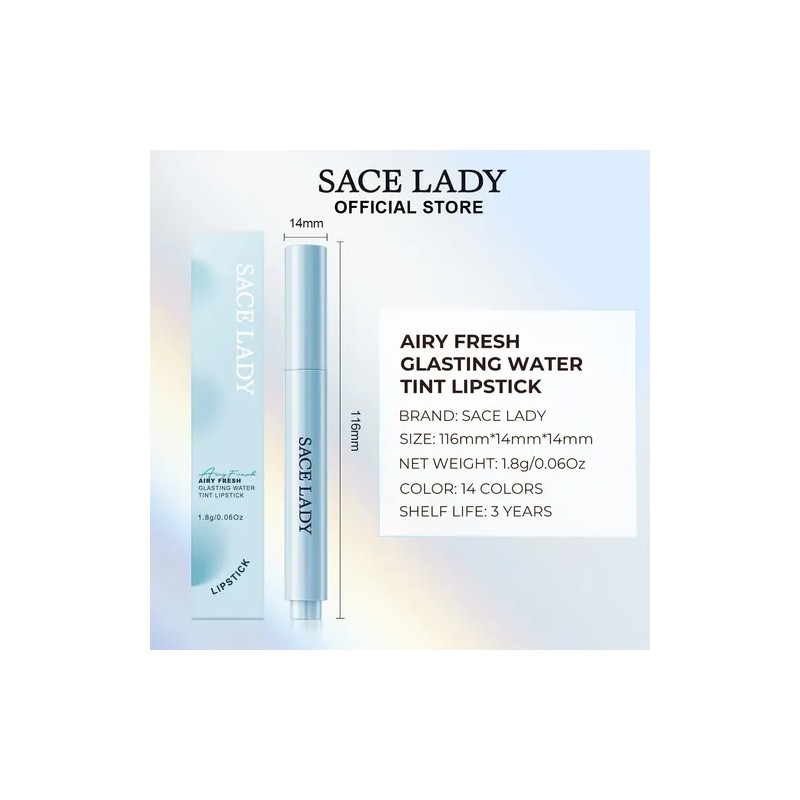 Sace Lady Labial Brillo De Prensa Lápiz Gloss Maquillaje