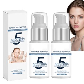 5 Second Anti Wrinkle Lifting Cream, Fine Line Remover, Anti Ageing Firming Serum, Long Hour Moisturising Formula for Mature Sagging Skin Women. (2pcs)