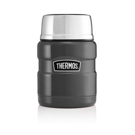 Thermos Stainless King Food Flask, Gun Metal, 470 ml