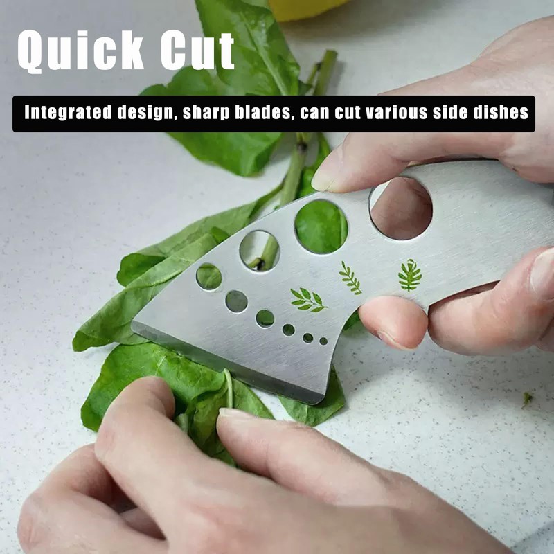 Herb Stripper 9 Holes, Stainless Steel Kitchen Herb Stripping Tool