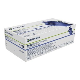 HALYARD PUREZERO ULTRA VIOLET Nitrile Exam Gloves, 9.5 Inches Length, 3.5 Mil, Laboratory, Research Environment, Clean Area Use, XS (Box of 250)