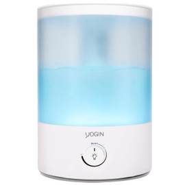 YOGIN Humidifiers for Bedroom Large room,Top fill 2.5L Ultrasonic cool mist Humidifiers for Baby Nursery and Plants,Up to 24 Hours, 24db Quiet,Night Light, Auto Shut Off, Easy Clean Humidifier