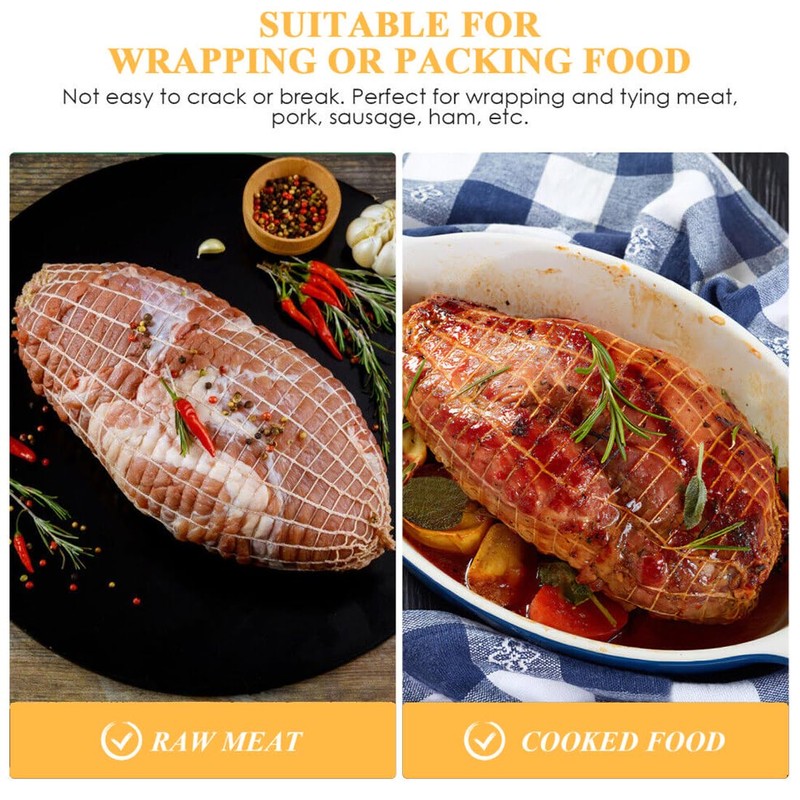 QEDBOJE 2 Pieces Meat Net Roll Roast Net Roasting Net