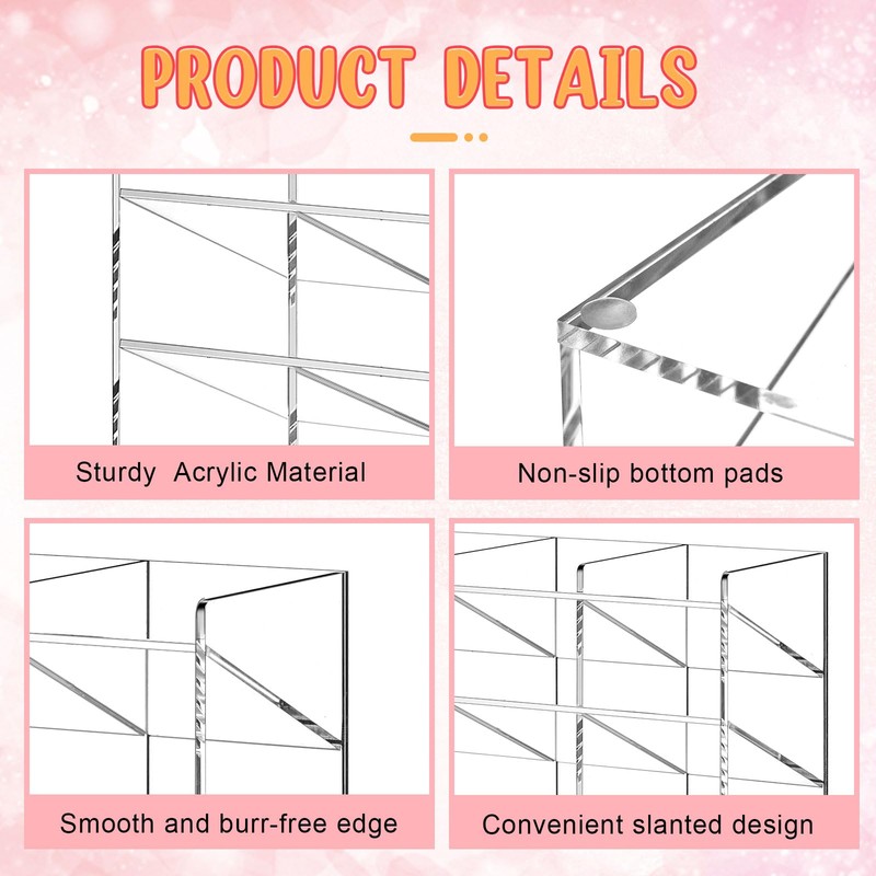 MotiMind Acrylic Pen Organizer Storage Vertical Marker Organizer Acrylic Pen
