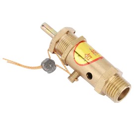 Air Compressor Pressure Relief Valve, G1/4 Male Safety Release Pressure Valve Air Compressor Check Valve for Boiler Steam Generator (5kg Pressure)
