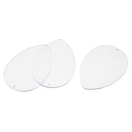 Acrylic Painting Disc Egg Approx. 14 cm Crafts with Hanging Eyelet Easter Decoration Transparent