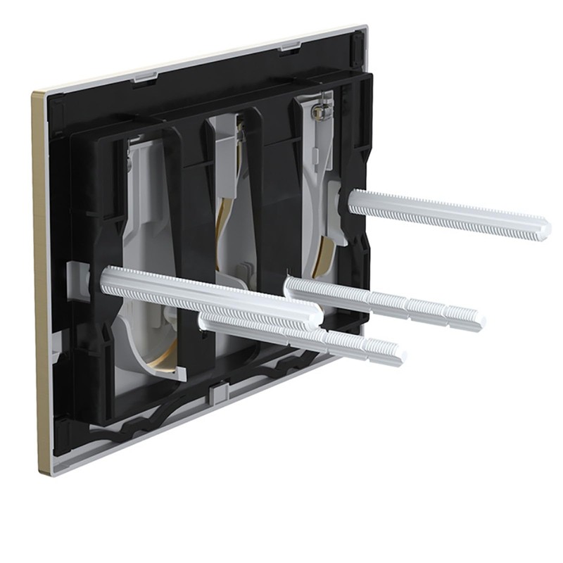 SPARES2GO Luxury Flush Plate Kit for Concealed Toilet Cistern Wall
