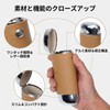 [SELECOCO] Hard Vertical Glasses Case, One-touch Opening/Closing, Aluminum & Leather,
