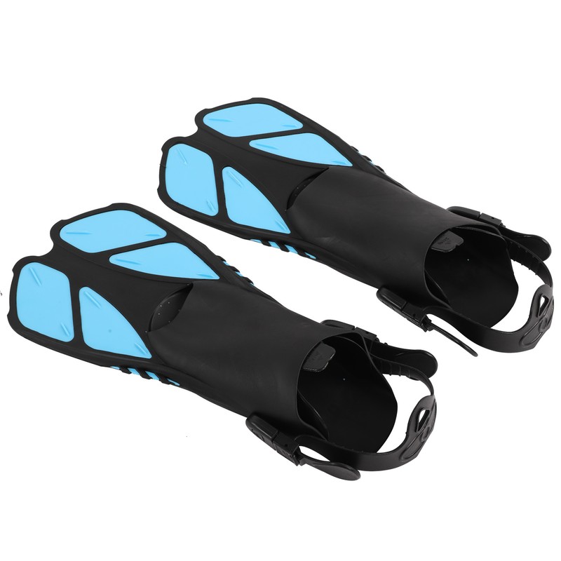 1 Pair Adjustable Diving Fins Soft TPR Open Heel Long