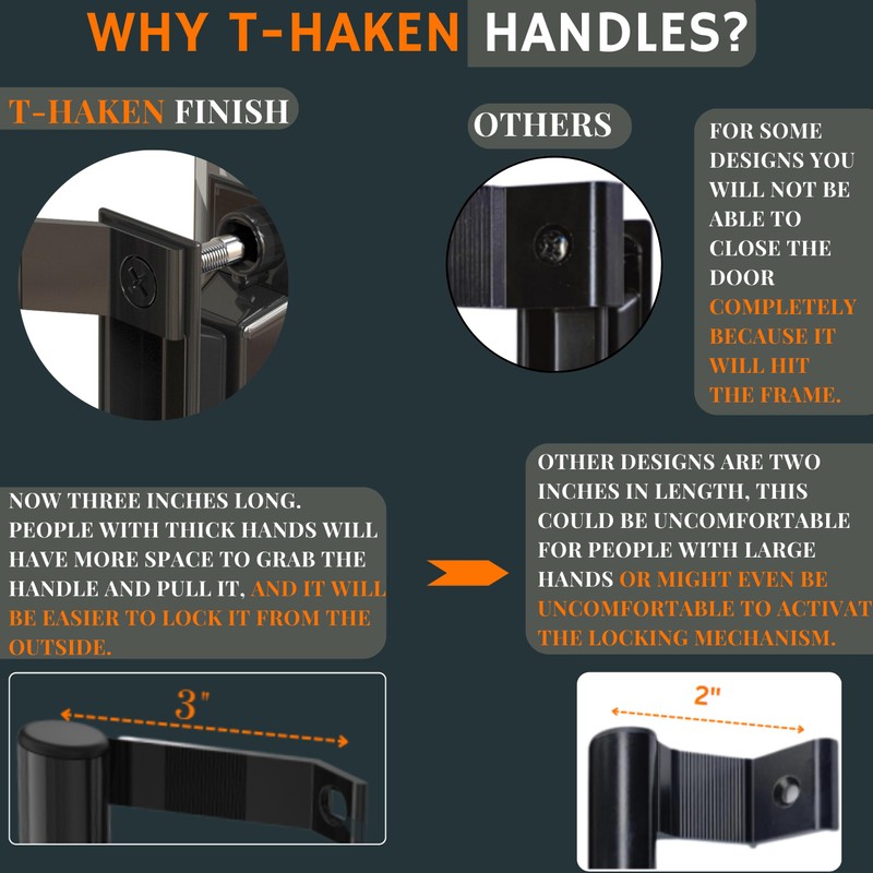 T-HAKEN Sliding Door Handle Pull – New Update Sliding Glass