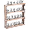DoubleFill Wood Shot Glass Display Case Shot Glasses Holder Wall