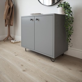 ROTHLEY Furniture Legs 4 Inch Hairpin Legs Solid Rods Legs for Furniture Set of 4 Couch Legs with Floor Protectors Sofa Legs Dresser Legs Heavy Duty Cabinet Leg DIY Projects Furniture Feet(Matt Black)