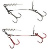 Savage Gear Carbon 49 Corkscrew Stinger 2 Stinger Hook Systems,