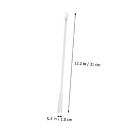 STOBAZA 6pcs Curtain Rod Window Blind Tilt Wand Vertical Blind Pull Curtain Pull Wand Curtain Blinds Opener Blind Wand Blind Opener Vertical Blind Replacement Part White Glass Fiber