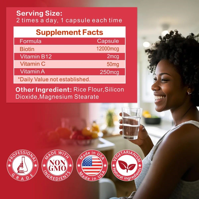 Against Time Biotina 12000 Mcg Para Cabello Piel Uñas