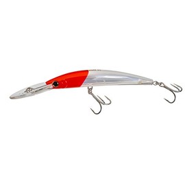 Yo-Zuri Crystal 3D Minnow Deep Diver Lure, Red Head, 5-1/4-Inch