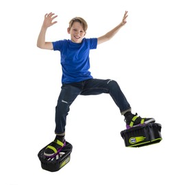 Moon Shoes Bouncy Shoes, Mini Trampolines for Your Feet, One Size, New and Improved, Bounce Your Way to Fun, Very Durable, No Tool Assembly, Athletic Development, max Weight 130 lbs.
