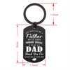 ENGZHI Stepdad Gifts Step Dad Keychain - Thanks for Putting