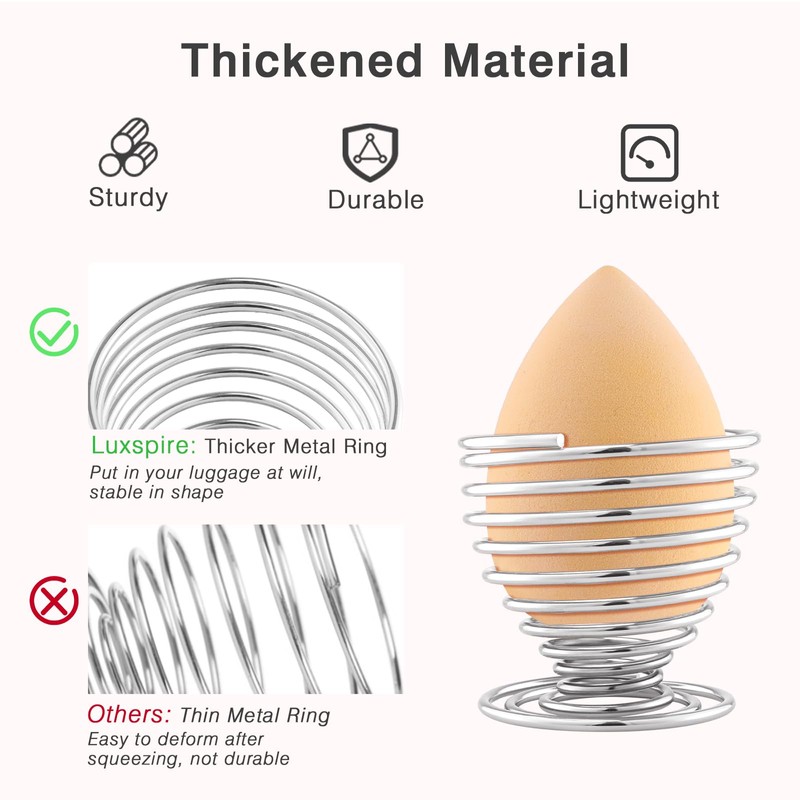 Luxspire Beauty Sponge Blender Holder, Makeup Blender Stand, Makeup Powder
