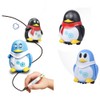 Penguin Inductive Toy Follow Drawn Line Toy Cute Penguin Model