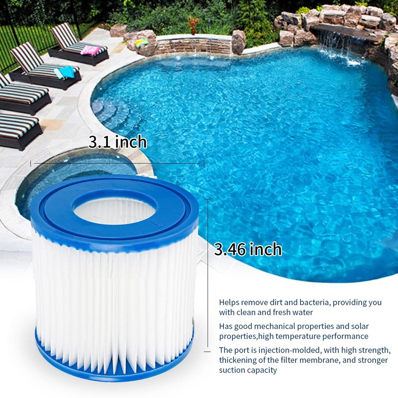 WuYan 2pcs Replacement Swimming Pool Filter Compatible with Best-way I
