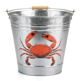 Yello Metal Crab Bucket, Beach Bucket Fishing Accessory, 6L, BU1308