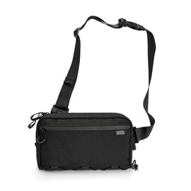 TACTICAL GEEK Cache L4 EDC Sling Bag, Lightweight Crossbody Shoulder Bag, 2.9L High-Capacity Travel Chest Bag, Single Strap Bag for Casual Travel, Hiking, and Outdoor Sports, Black