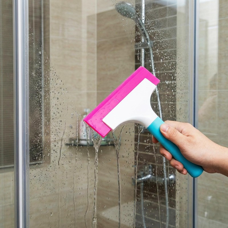 Rubber Squeegee for Shower Glass Mirror Window Tinting, 2 Pack