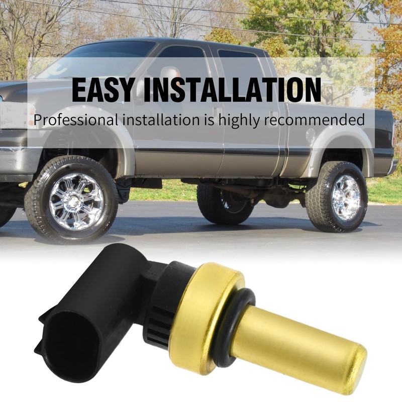 JUUDDENPARTS 55591401 Car Coolant Water Temperature Sensor, Black Engine Coolant