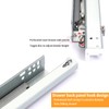 URBEST Drawer Slide,Under-Mount Concealed Self Soft Close Under，Concealed Cabinet Furniture