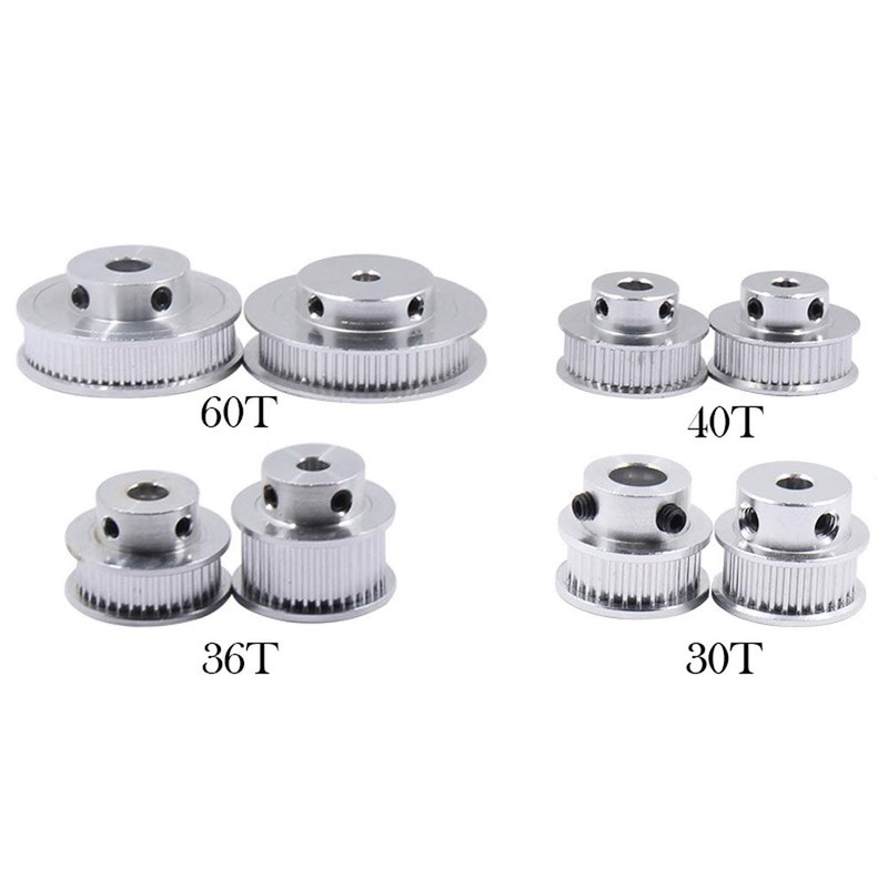 GT2 Timing Belt Pulley 30/36/40/48/60 Teeth Bore for 5/6.35/8/10/12mm Drilling