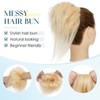 Hairro Messy Bun Hair Piece Human Hair For Women Wrap