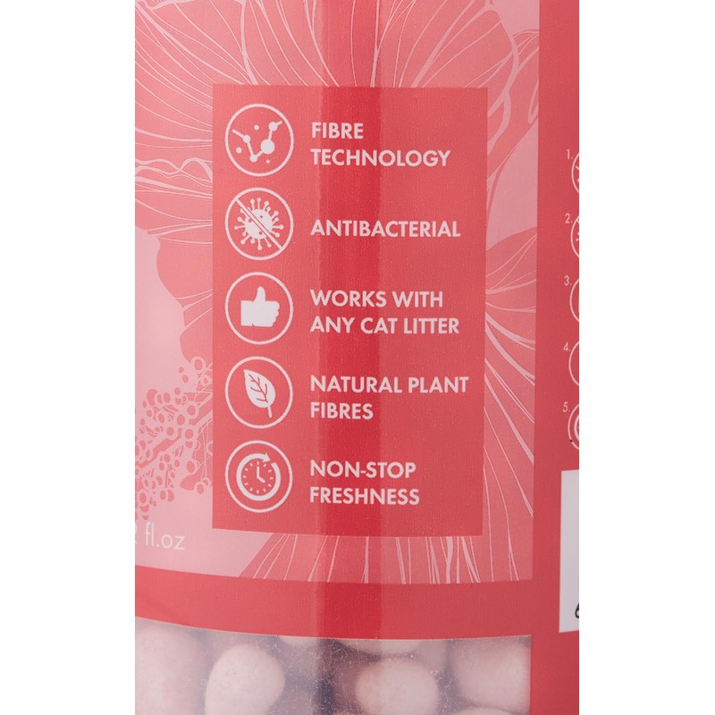 M-Pets Fresh Pearls Natural Cat Litter Deodoriser 450 ml, Floral