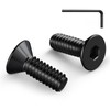 Zuyya Countersunk Screws M5 x 25 mm Hexagon Socket Drive