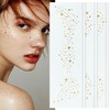 Glitter Freckles Face Tattoo 6 Sheets Gold Face Glitter Speckles
