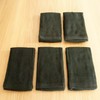 Ace AG1365 Commercial Towels, Long Length, Set of 5, Black,