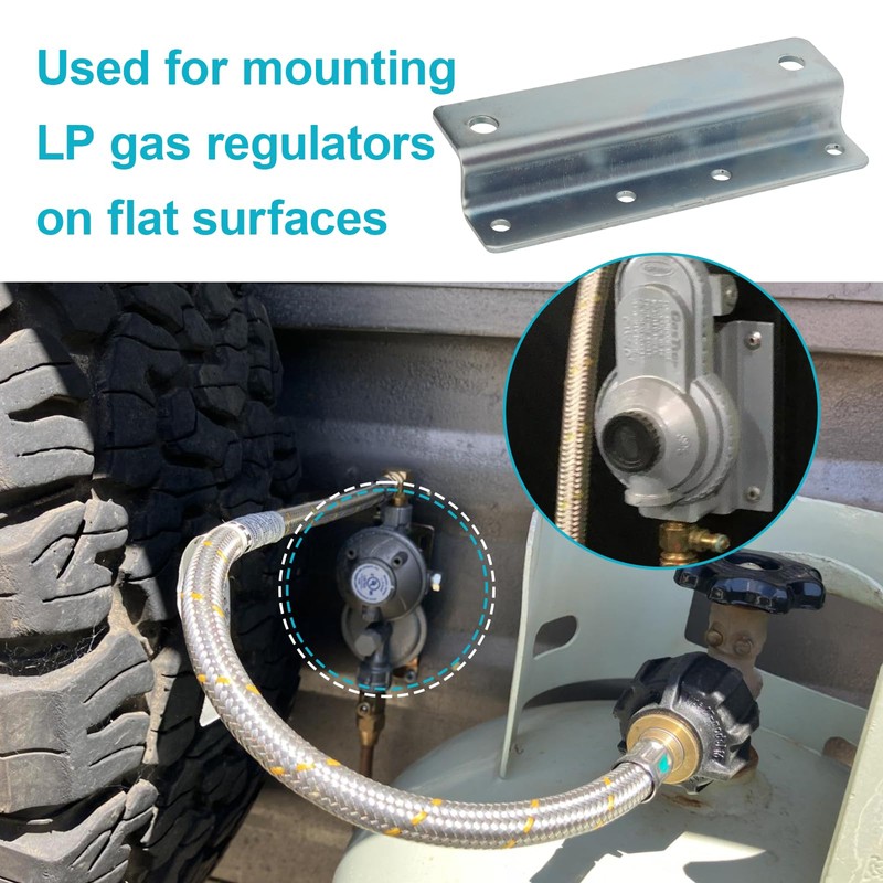 RV Propane Regulator Mounting Bracket for Marshall Excelsior MEGR-900 Regulators