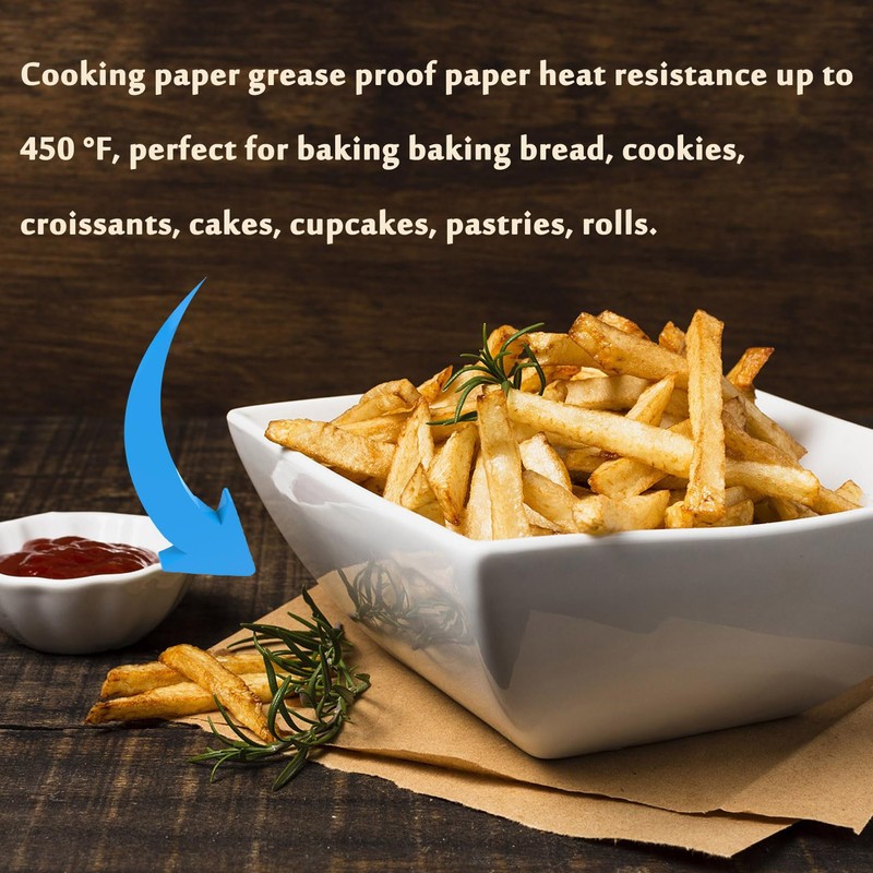 50 PCS Baking Paper Sheets, 30 * 20 cm Parchment