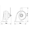 Germany HELLA 051206 Midnight Black Twin Tone Horn Set (MIDNIGHT