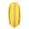 FashionPuzzle Small Shoulder Bag with 3 Zippers, yellow, Unit size