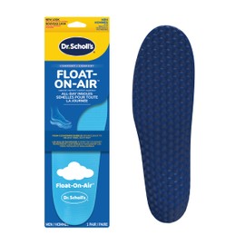 Dr. Scholl's Float-On-Air Foam Insoles, All-Day Comfort Relieves Tired, Achy Feet (for Men's 8-14, also available for Women's 6-10) Blue 1 Count (Pack of 1)