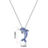 Philip Jones Dolphin Necklace with Zircondia® Crystals