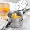 Potato Ricer, 15oz Stainless Steel Potato Masher with Ergonomic Handle