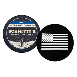 DC Crafts Nation Skin Can Cover US Flag with 1 Can Schmitty's Herbal Snuff Mint Pouches