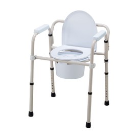 マツヨシ ポータブルトイレチェア MY-1251 オリタタミシキ ポータブルトイレ 樹脂製