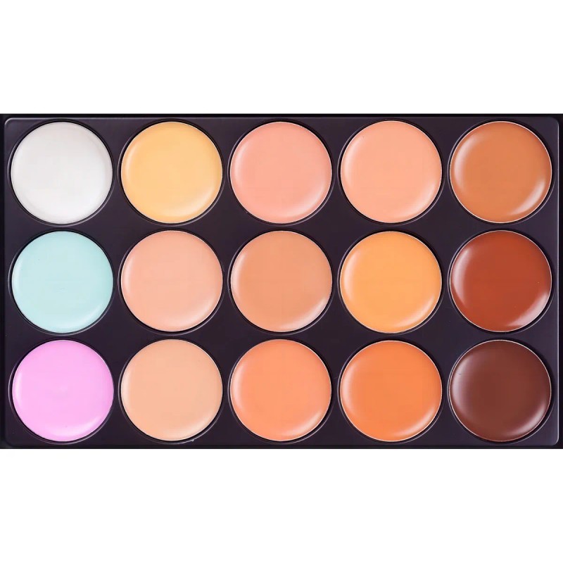 Paleta Correctores Universo en Linea 15 Tonos Crema Larga Duración